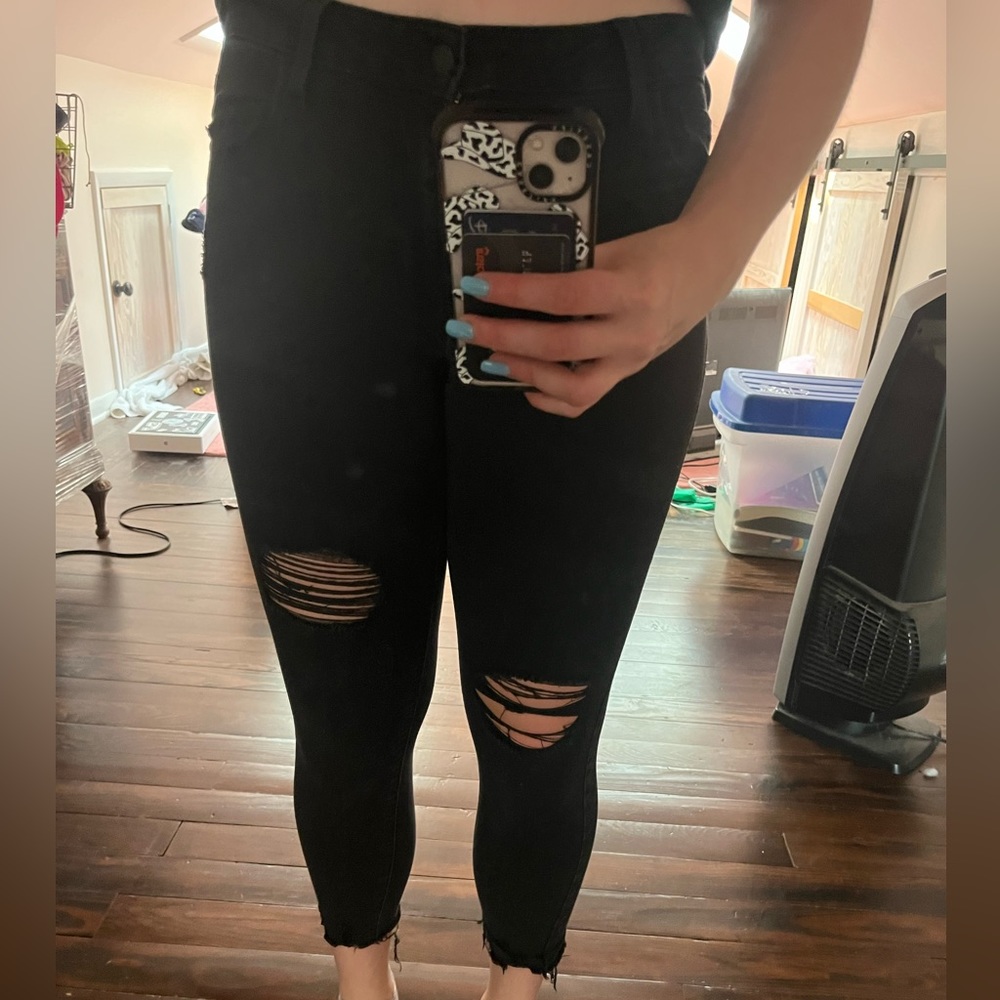 Black skinny jeans